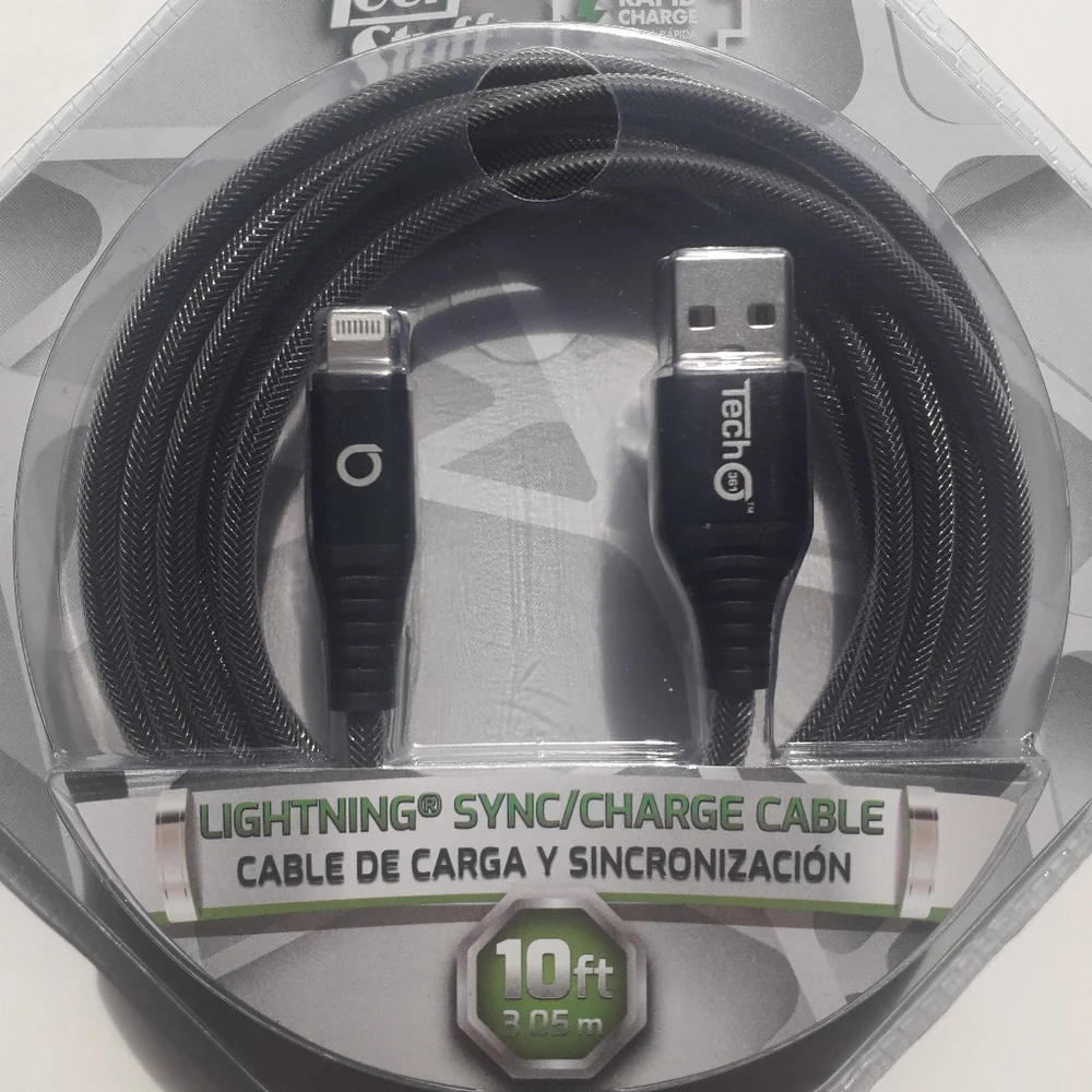 USB Rapid phone charger cable, 10 feet long for iPhone,iPad,
